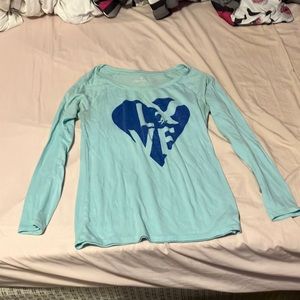 American Eagle Blue Long Sleeve T-Shirt Size M​